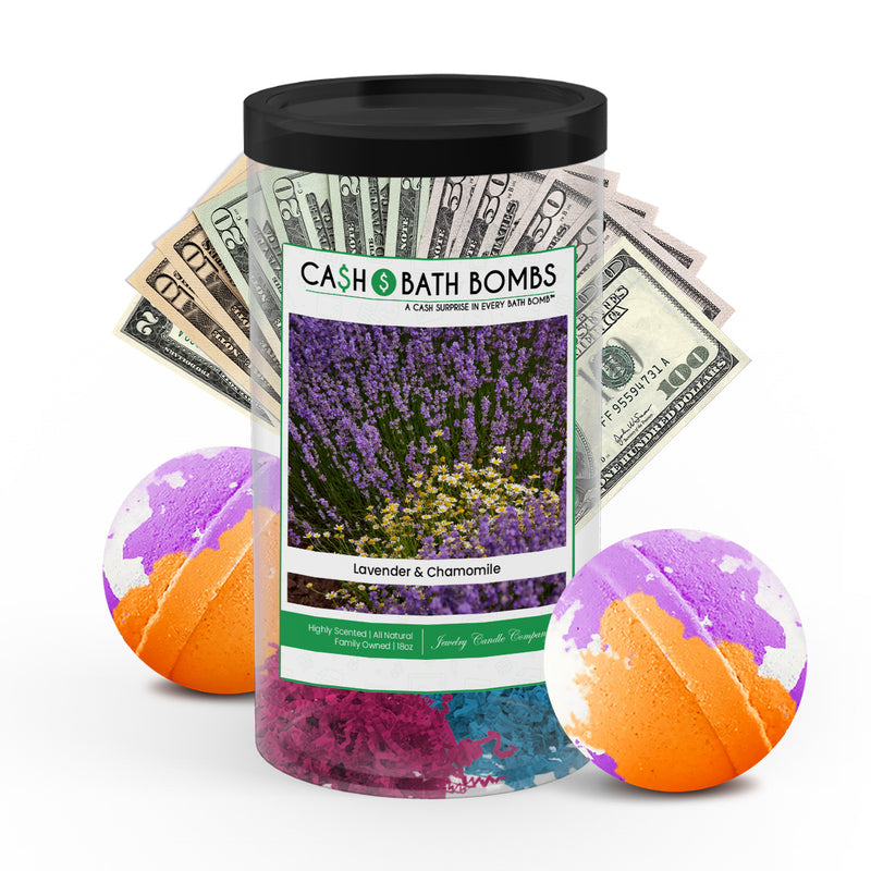 Lavender & Chamomile Cash Bath Bombs Twin Pack