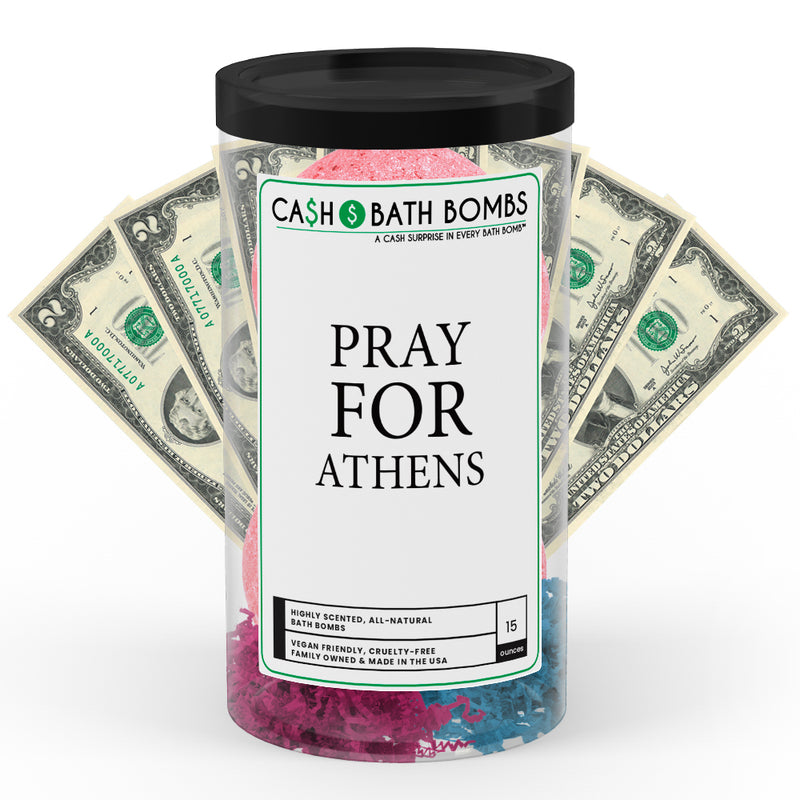 Pray For Athens Cash Bath Bomb Tube