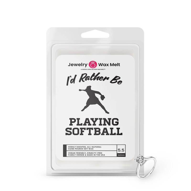 I'd rather be Playing Softball Jewelry Wax Melts