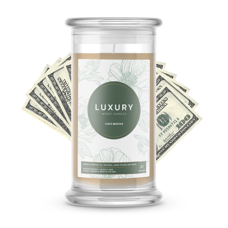 CafÃ Mocha Luxury Money Candles