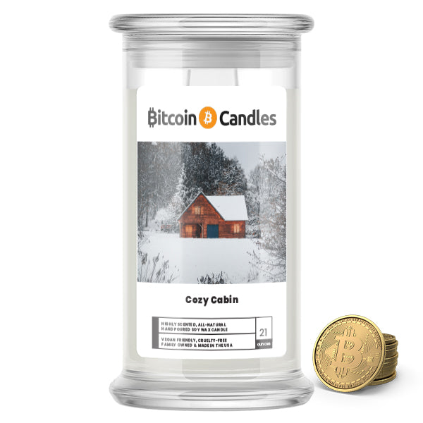 Cozy Cabin Bitcoin Candles
