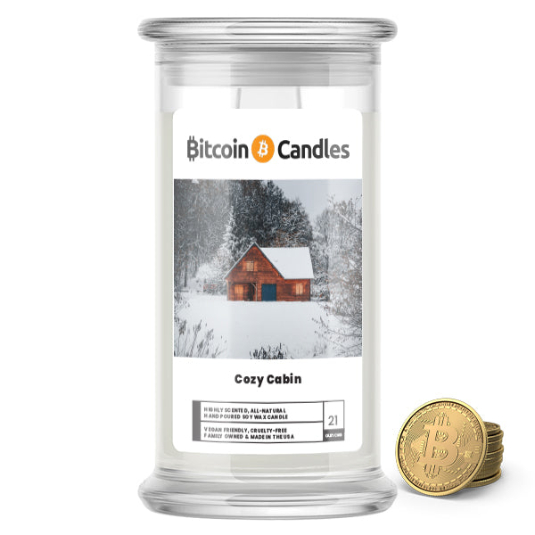 Cozy Cabin Bitcoin Candles