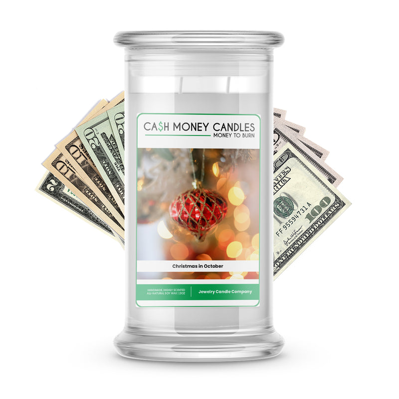 Christmas in October Cash Candle