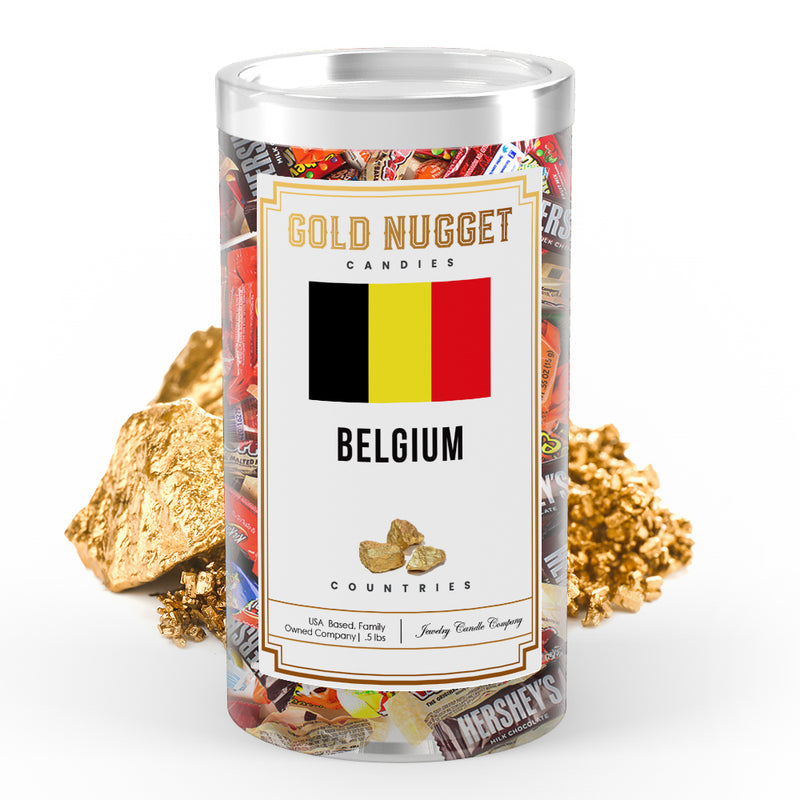 Belgium Countries Gold Nugget Candy