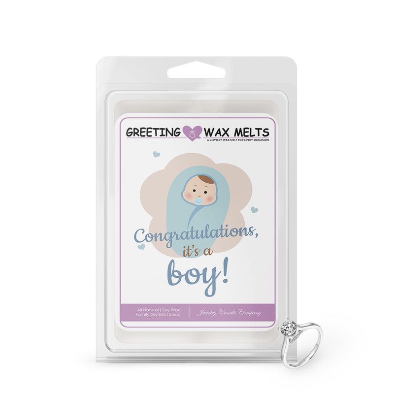 Congratulations, It's Boy! Greetings Wax Melt