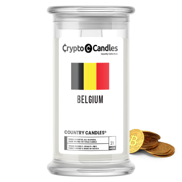 Belgium Country Crypto Candles