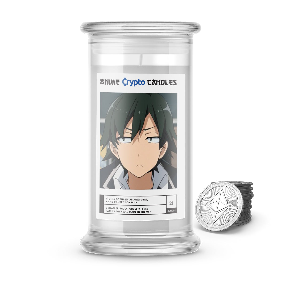 Hikigaya, Hachiman (比企谷 八幡) - Crypto Anime Candles