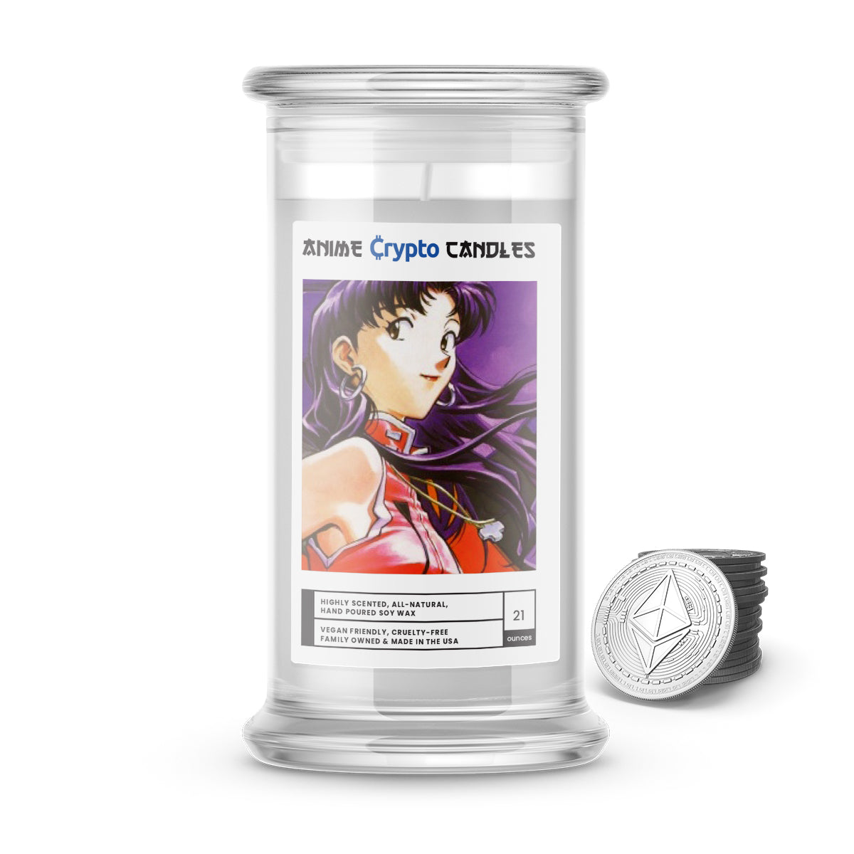 Katsuragi, Misato (葛城 ミサト) - Crypto Anime Candles