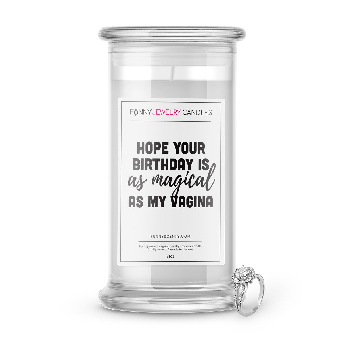 Hope Your Birthday is as magical as my vagina Jewelry Funny Candles
