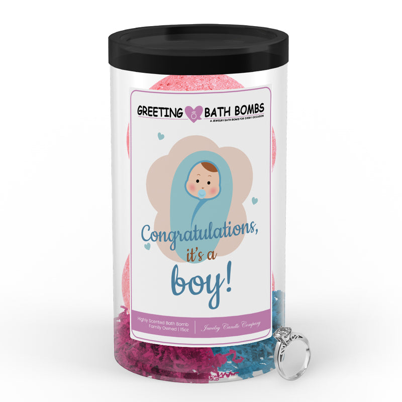 Congratulations, It's Boy! Greetings Bath Bombs