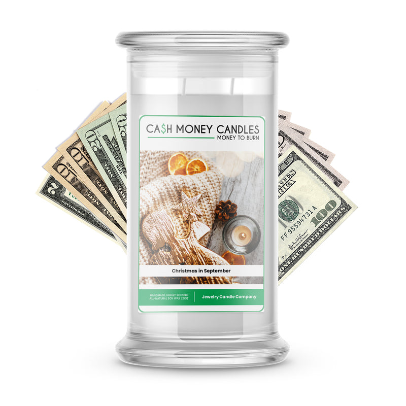Christmas in September Cash Candle
