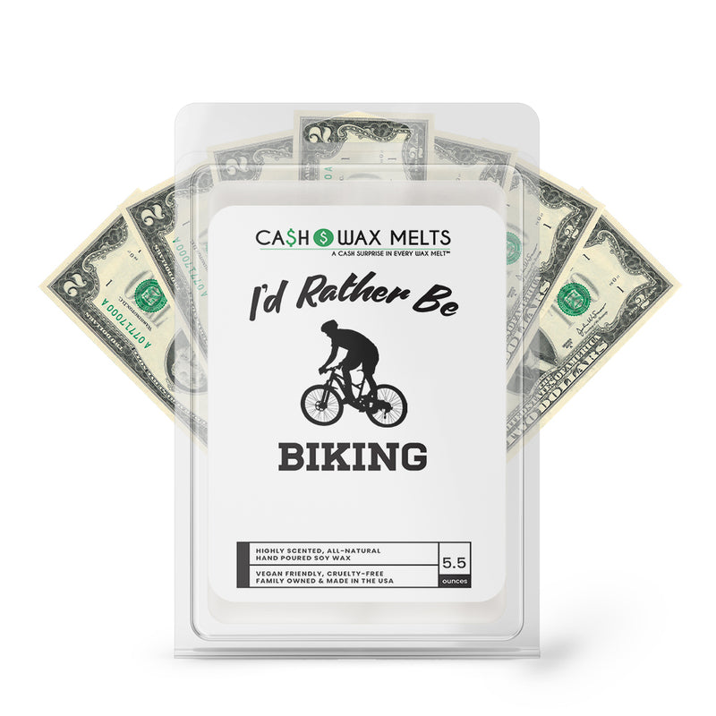 I'd rather be Biking Cash Wax Melts