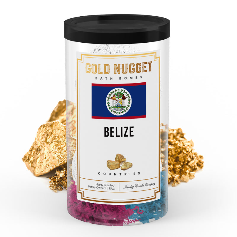 Belize Countries Gold Nugget Bath Bombs