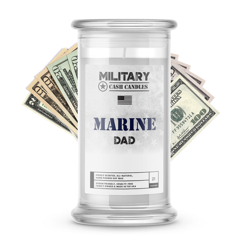 MARINE Dad | Military Cash Candles