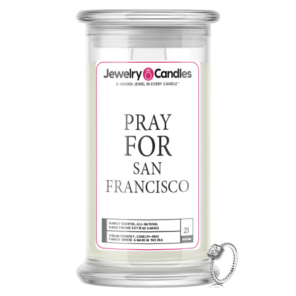 Pray For San Francisco Jewelry Candle