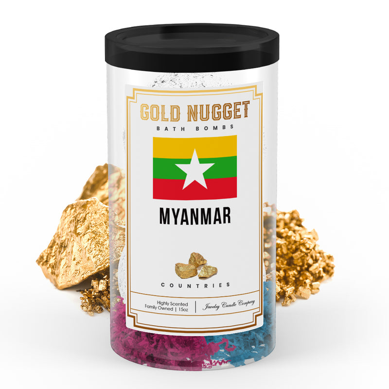Myanmar Countries Gold Nugget Bath Bombs