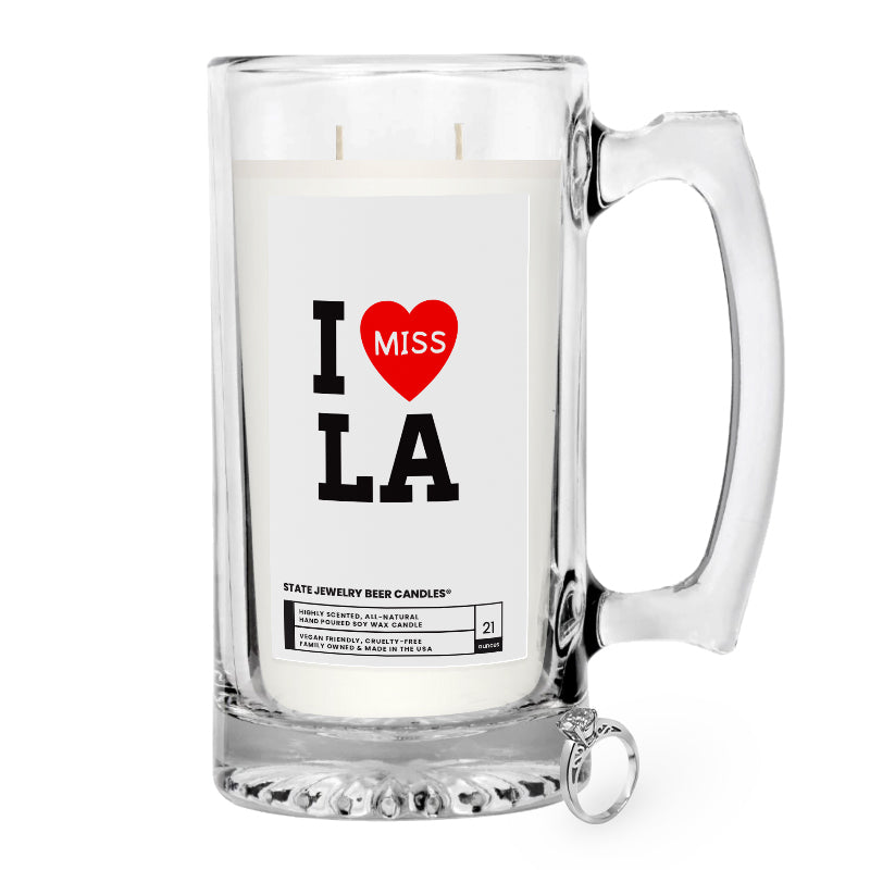 I miss LA State Jewelry Beer Candles