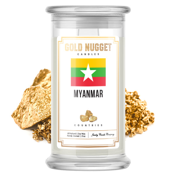 Myanmar Countries Gold Nugget Candles