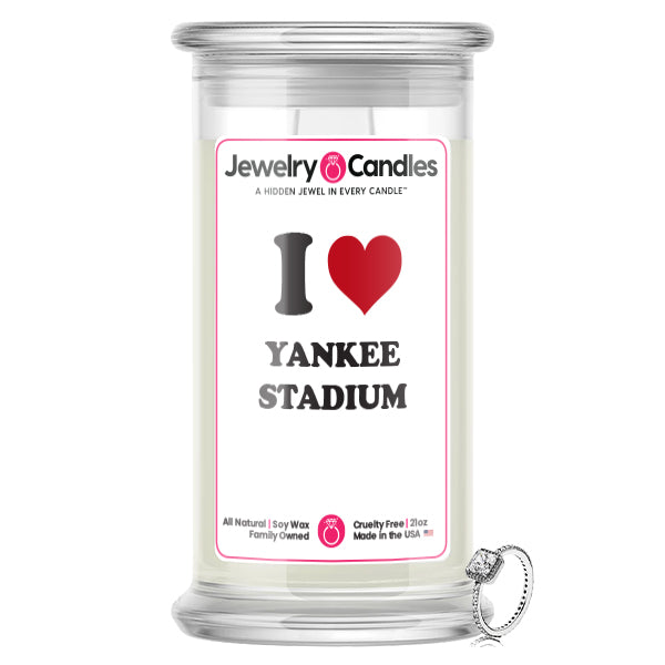 I Love YANKEE STADIUM Landmark Jewelry Candles