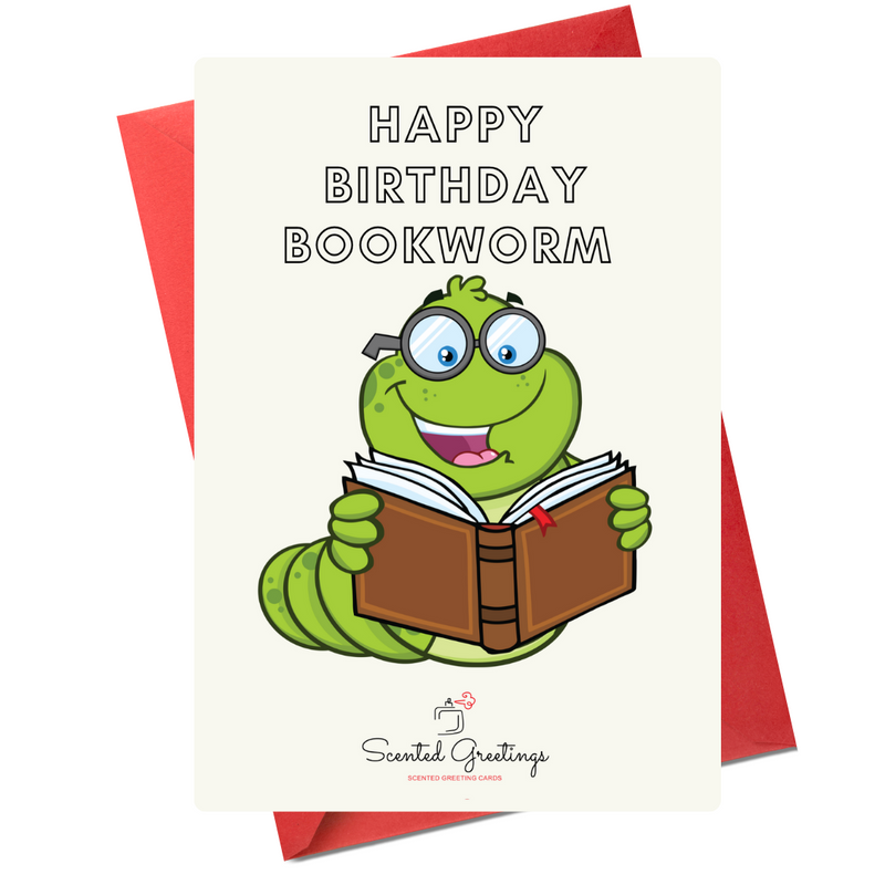 Happy Birthday Bookworm | Scented Greeting Cards