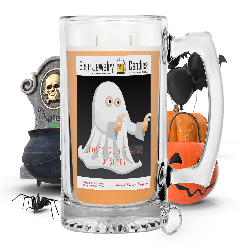 Ghosts don't give a sheet Beer Jewelry Candle
