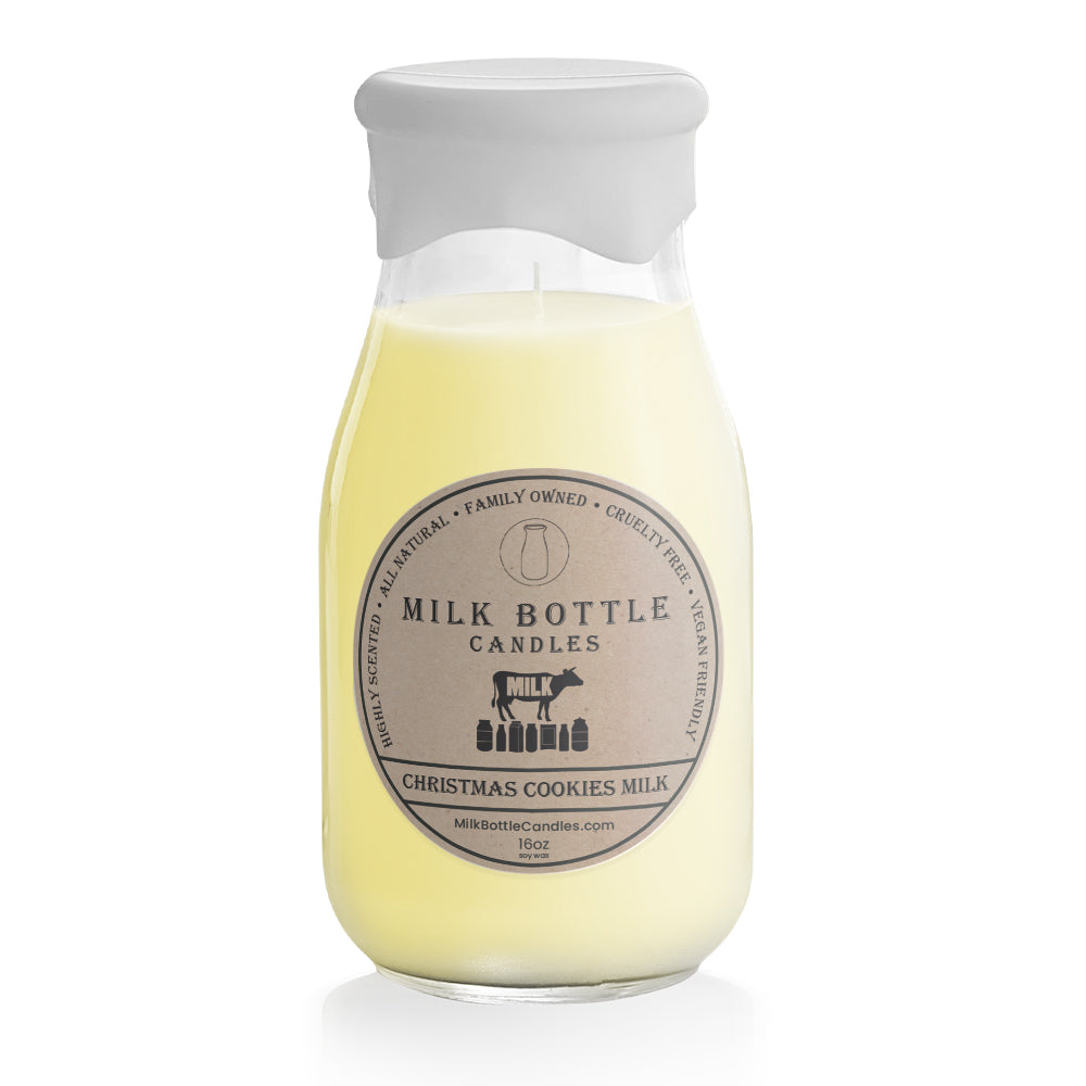Christmas Cookies Milk - Milk Bottle Candles