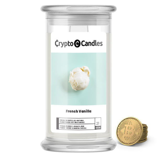 French Vanilla Crypto Candle