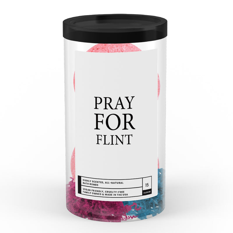 Pray For Flint Bath Bomb Tube