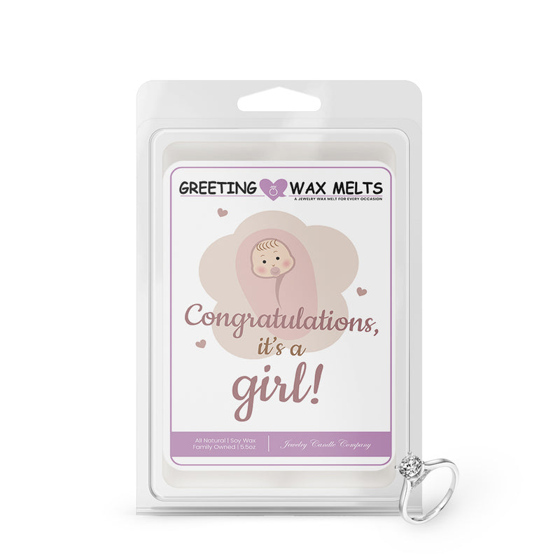 Congratulations, It's Girl! Greetings Wax Melt