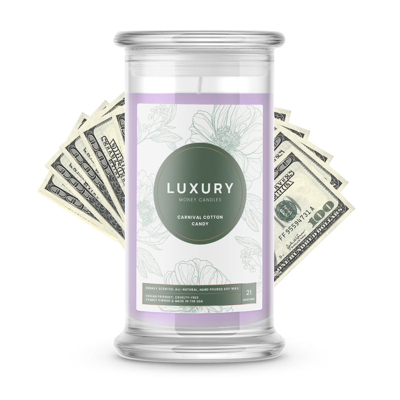 Carnival Cotton Candy Luxury Money Candles