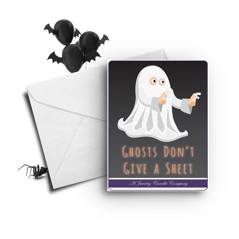 Ghosts don't give a sheet Greetings Card