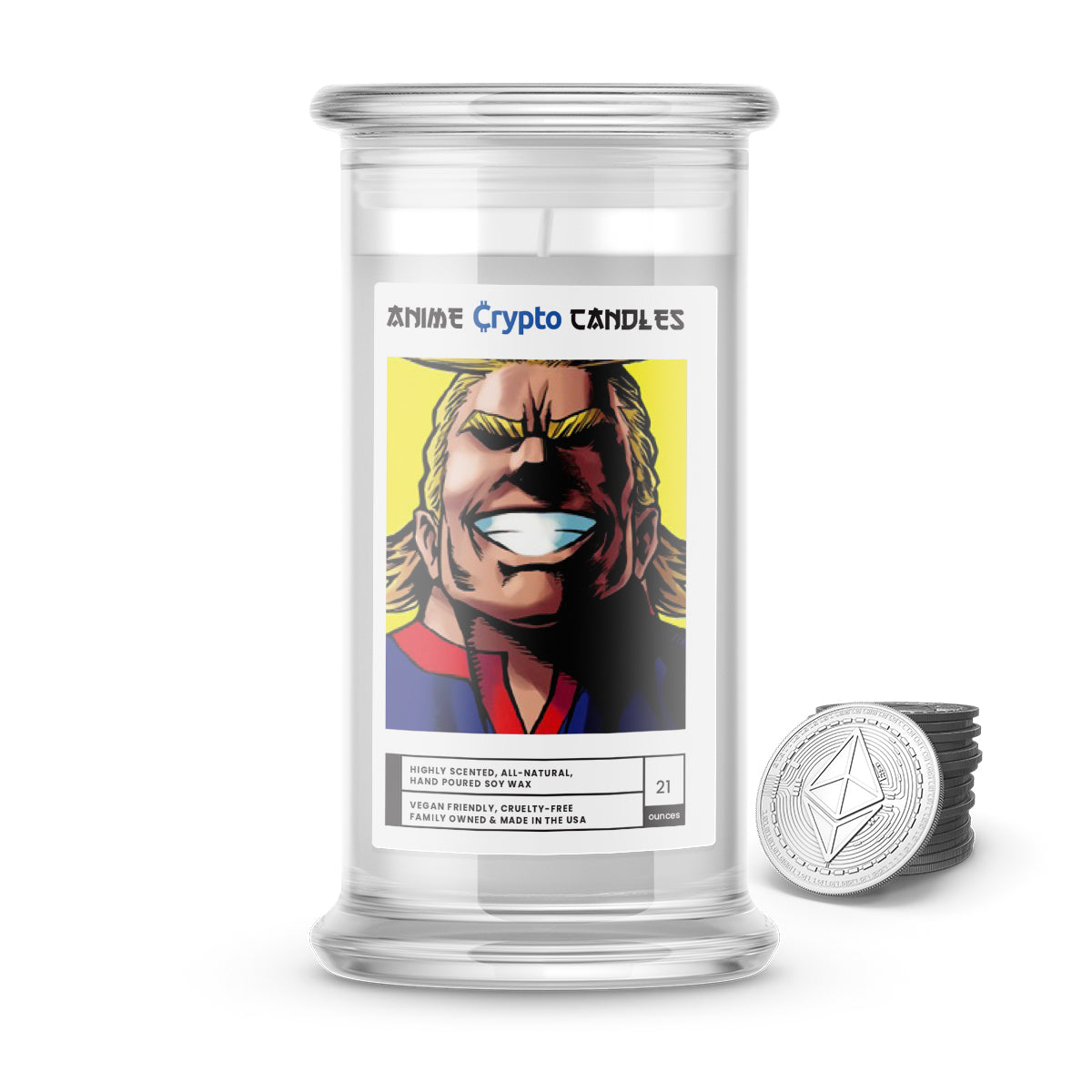 All Might (オール・マイト) - Crypto Anime Candles