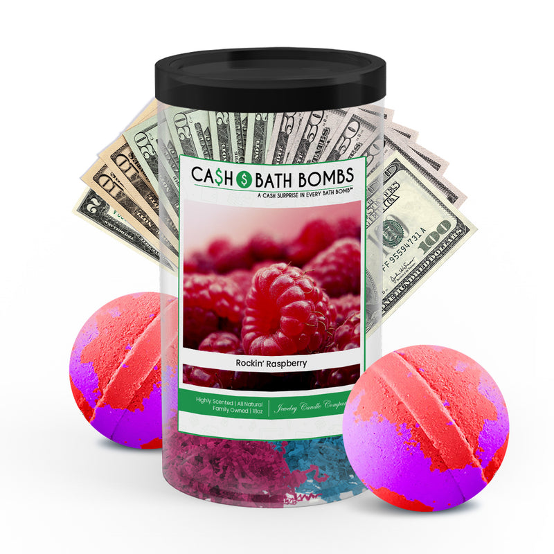 Rockin' Raspberry Cash Bath Bombs Twin Pack