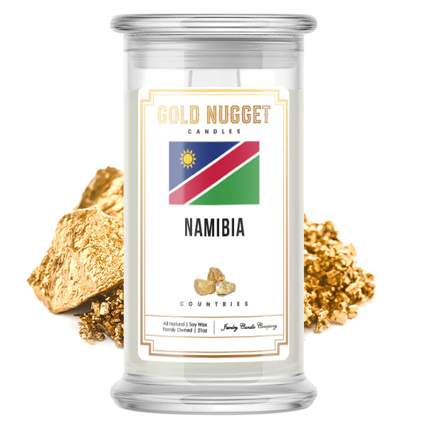 Namibia Countries Gold Nugget Candles
