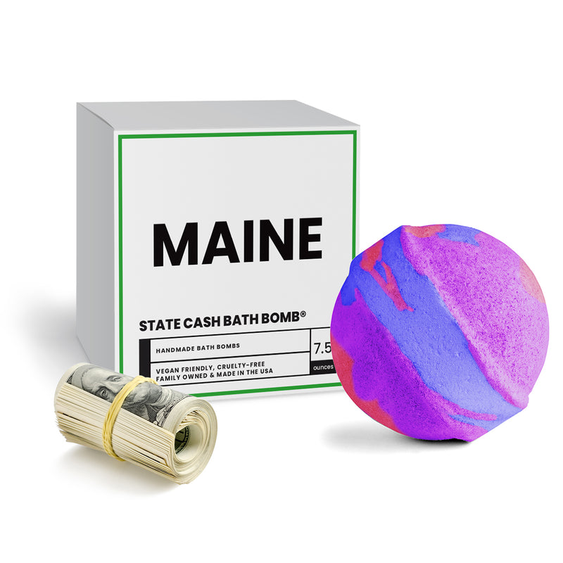Maine State Cash Bath Bomb