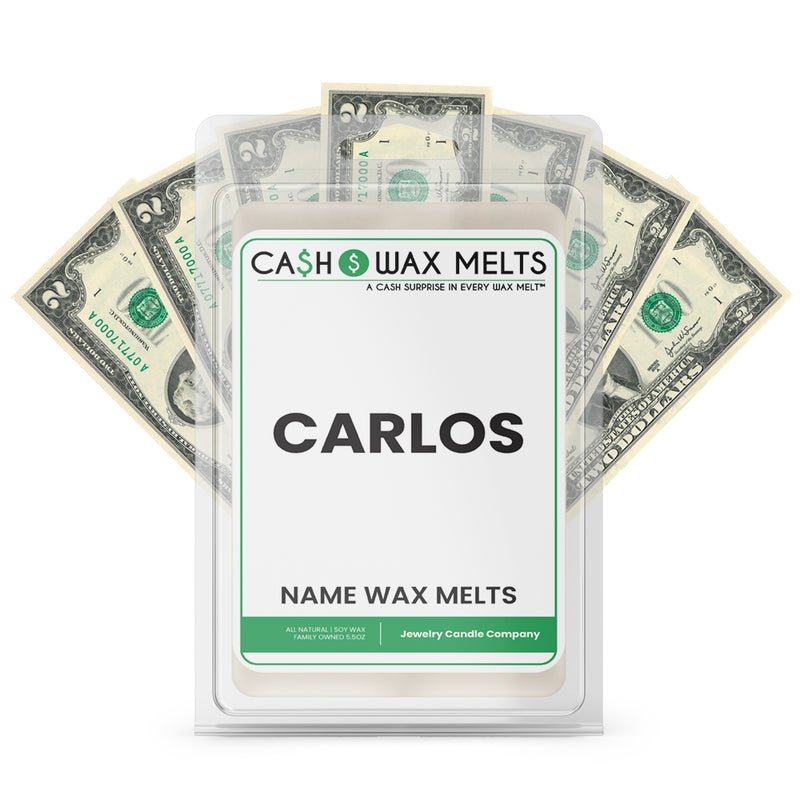 CARLOS Name Cash Wax Melts