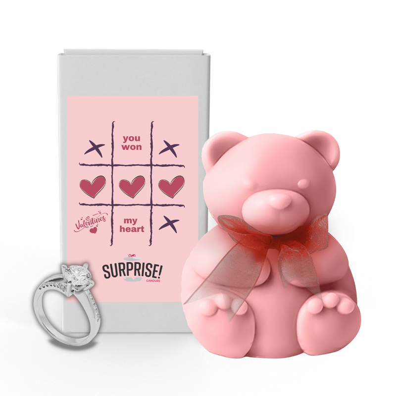 You Won My Heart | Valentine Surprise Jewelry Bear Wax Melts