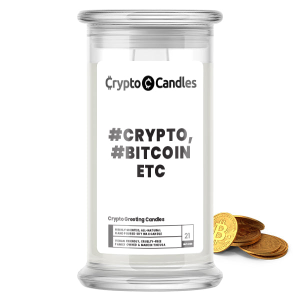 #Crypto, #Bitcoin ETC Crypto Greeting Candles
