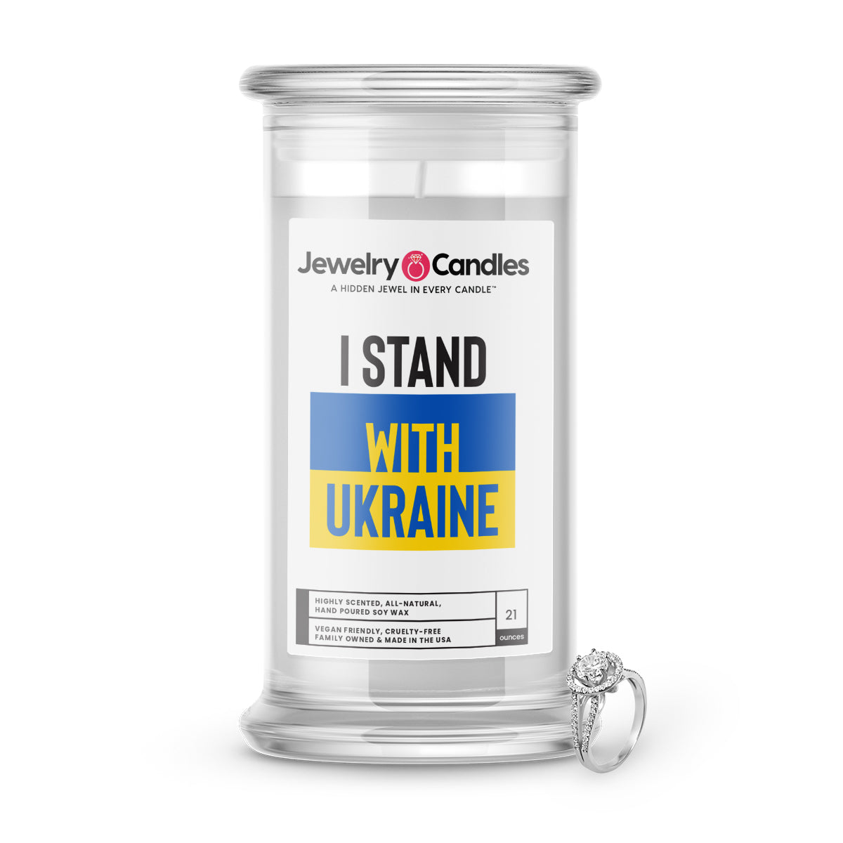 I Stand with Ukraine Jewelry Candles
