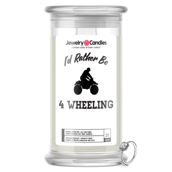 I'd rather be 4 Wheeling Jewelry Candles