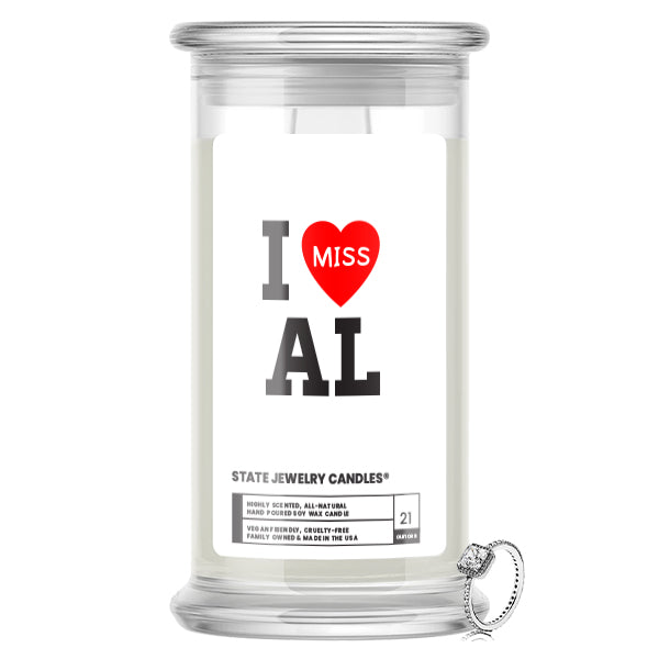 I miss AL State Jewelry Candle