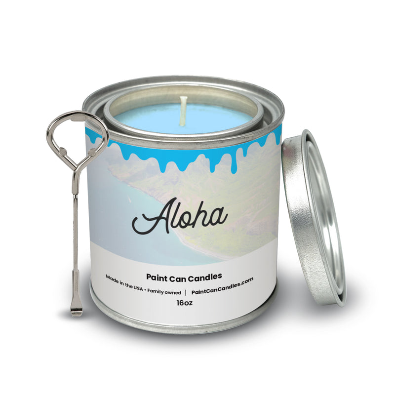 Aloha - Paint Can Candles