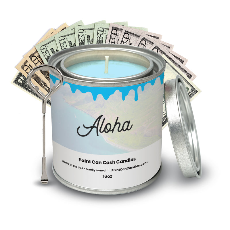 Aloha - Paint Can Cash Candles