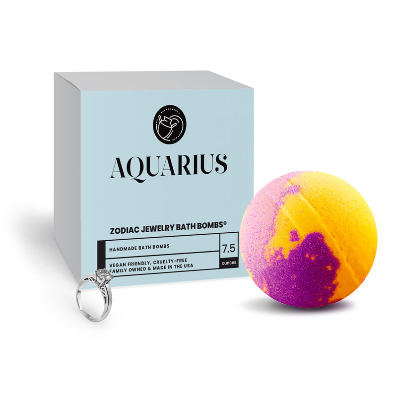Aquarius Zodiac Jewelry Bath Bomb