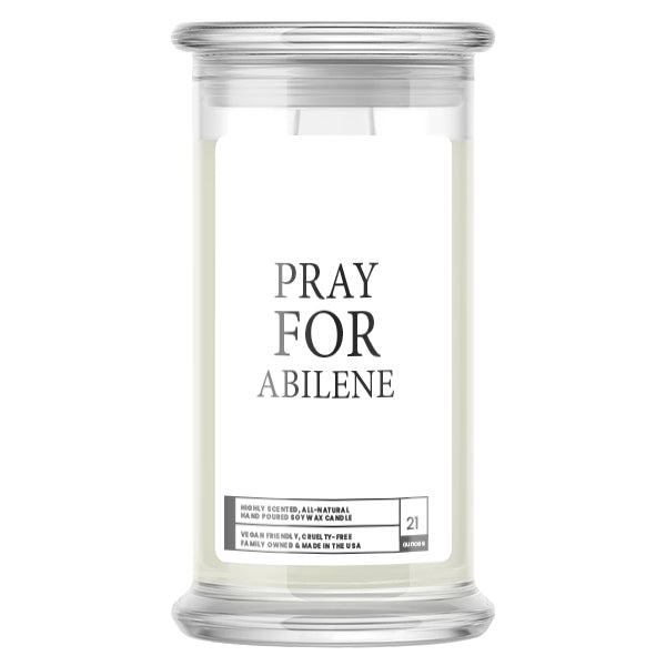 Pray For Abilene Candle