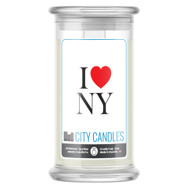 I Love NY candle