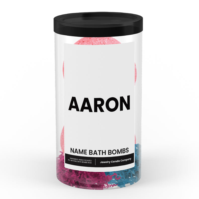 AARON Name Bath Bomb Tube