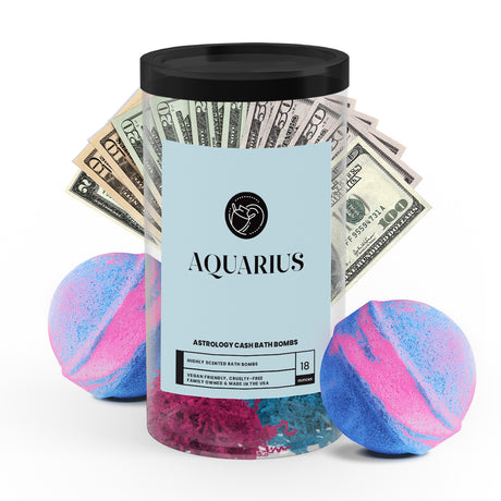 Aquarius Astrology Cash Bath Bombs 2 Packs