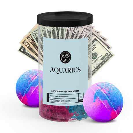 Aquarius Astrology Cash Bath Bombs 2 Packs