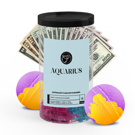 Aquarius Astrology Cash Bath Bombs 2 Packs